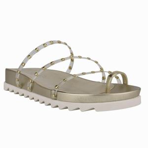 Nine West Cato Studded Slippers Goud Nederland | NFO-824701